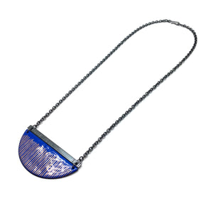 Navy and Gold Enamel Necklace-Necklaces-Jenne Rayburn-Pistachios