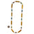 Navy and Gold Rectangular Long Link Necklace-Necklaces-Asami Watanabe-Pistachios