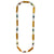 Navy and Gold Rectangular Long Link Necklace-Necklaces-Asami Watanabe-Pistachios