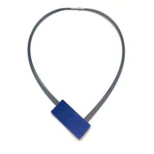 Navy and Light Blue Layered V Necklace-Necklaces-Ursula Muller-Pistachios