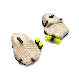 Neon Yellow Drop Earrings-Earrings-Mélanie Denis-Pistachios