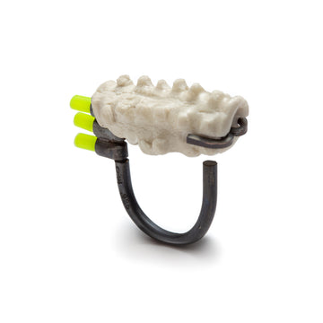 Neon Yellow Mouse Ring
