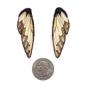 Neutral Wing Earrings-Earrings-Märta Mattsson-Pistachios