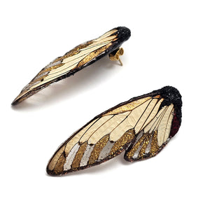 Neutral Wing Earrings-Earrings-Märta Mattsson-Pistachios