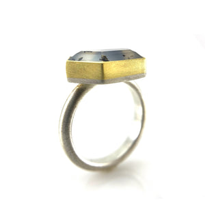 OOAK Montana Agate Ring-Rings-Heather Guidero-Size 6.5-Pistachios