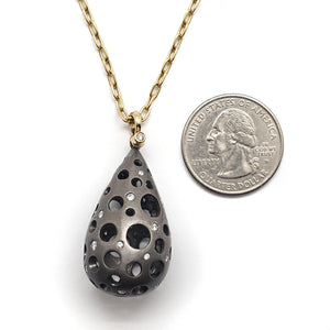 Oculus Teardrop Pendant-Necklaces-Dana Bronfman-Pistachios