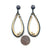 Of Mineral And Marrow Earrings - Rabbit and Sapphire-Earrings-Carin Jones-Pistachios