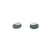 Offset Circle Studs - Medium-Earrings-Heather Guidero-Pistachios