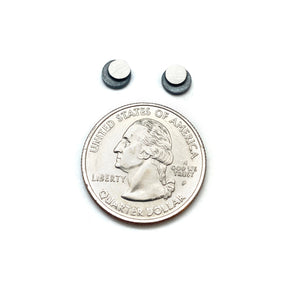 Offset Circle Studs - Medium-Earrings-Heather Guidero-Pistachios