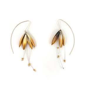 Ombré Leaf Earrings-Earrings-Marcin Tyminski-Pistachios