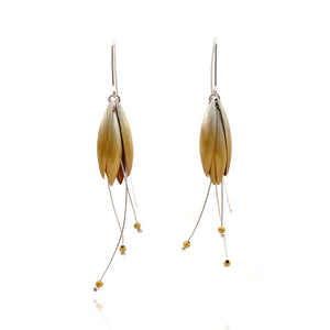 Ombré Leaf Earrings-Earrings-Marcin Tyminski-Pistachios