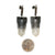 Ombré Sterling Silver Deco Earrings-Earrings-Veronika Majewska-Pistachios
