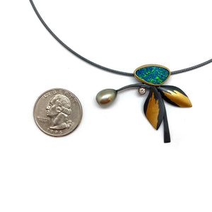 Opal Breeze Pendant Necklace-Necklaces-Judith Neugebauer-Pistachios