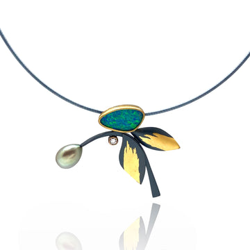 Opal Breeze Pendant Necklace