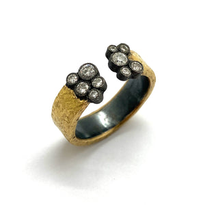 Open Diamond Cluster Ring-Rings-Todd Pownell-Pistachios