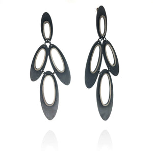 Open Ellipse Earrings-Earrings-Heather Guidero-Pistachios