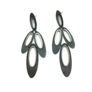 Open Ellipse Earrings-Earrings-Heather Guidero-Pistachios