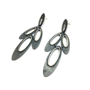 Open Ellipse Earrings-Earrings-Heather Guidero-Pistachios