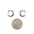 Open Faced CZ Huggie Earrings-Earrings-Olaf Sagner-Pistachios