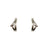 Open Faced CZ Huggie Earrings-Earrings-Olaf Sagner-Pistachios