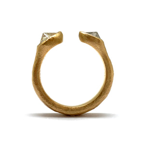 Open Faced Diamond Ring-Rings-Todd Pownell-Pistachios