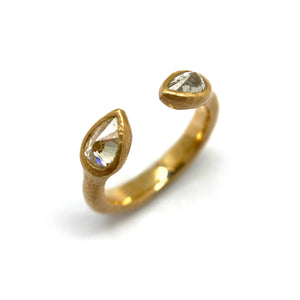 Open Faced Diamond Ring-Rings-Todd Pownell-Pistachios