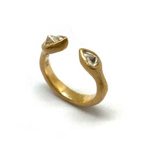 Open Faced Diamond Ring-Rings-Todd Pownell-Pistachios