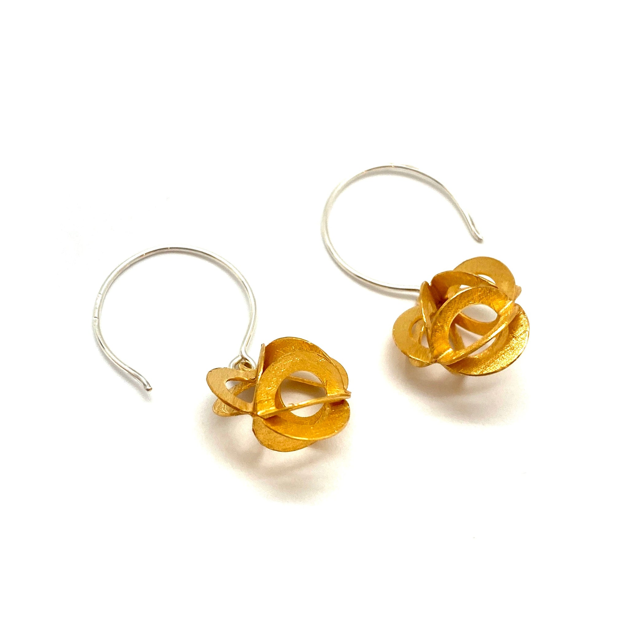 Meenakari Mayura Gold Earrings