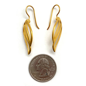 Open Gold Vermeil Wing Earrings-Earrings-Manuela Carl-Pistachios