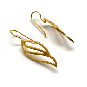 Open Gold Vermeil Wing Earrings-Earrings-Manuela Carl-Pistachios