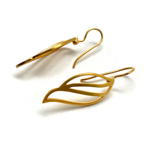 Open Gold Vermeil Wing Earrings-Earrings-Manuela Carl-Pistachios