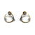 Open Hoop Diamond Earrings
