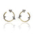 Open Hoop Diamond Earrings