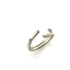 Open Sterling Silver Ring-Rings-Veronika Majewska-6.5-Pistachios