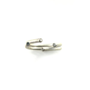 Open Sterling Silver Ring-Rings-Veronika Majewska-6.5-Pistachios