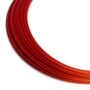 Orange Brushstroke Necklace-Necklaces-Eve Balashova-Pistachios
