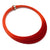 Orange Brushstroke Necklace-Necklaces-Eve Balashova-Pistachios