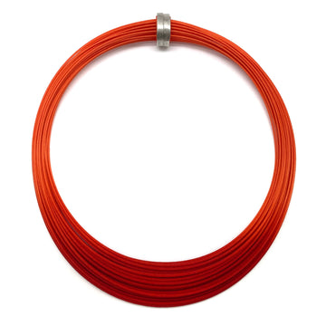 Orange Brushstroke Necklace