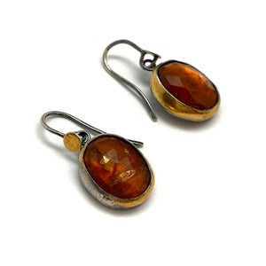 Orange Kyanite Earrings-Earrings-Austin Titus-Pistachios