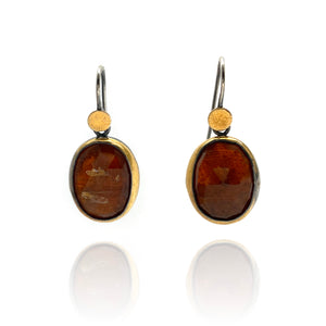 Orange Kyanite Earrings-Earrings-Austin Titus-Pistachios