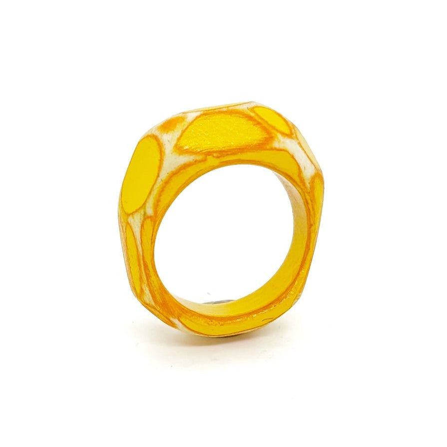 Orange Peel Wood Ring