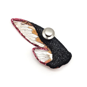 Orange Wing Brooch-Pins-Märta Mattsson-Pistachios