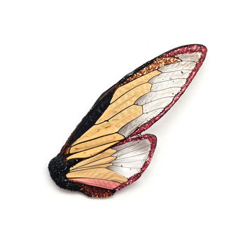 Orange Wing Brooch