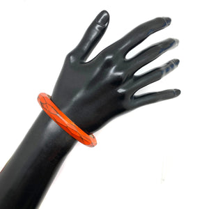 Orange Wood Bracelet-Bracelets-Cristina Zani-Pistachios