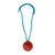 Orange and Blue Aluminum Medallion Necklace-Necklaces-Eunseok Han-Pistachios