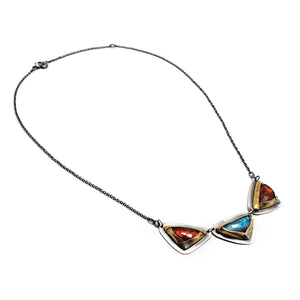 Orange and Blue Kyanite Necklace-Necklaces-Austin Titus-Pistachios