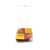 Orange and Gold Squares Pendant Necklace-Necklaces-Asami Watanabe-Pistachios