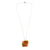 Orange and Gold Squares Pendant Necklace-Necklaces-Asami Watanabe-Pistachios