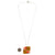Orange and Gold Squares Pendant Necklace-Necklaces-Asami Watanabe-Pistachios