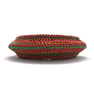 Orange and Green Mock Weave Bracelet-Bracelets-Carina Shoshtary-Pistachios
